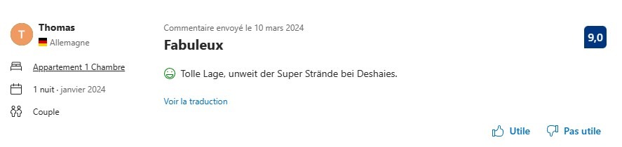 Capture ecran avis Booking 5