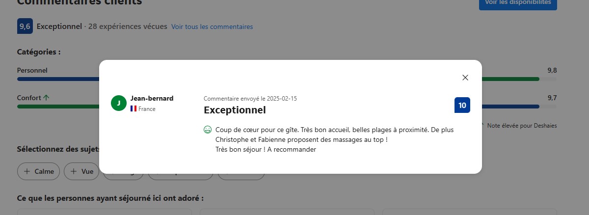 Capture d'écran, Avis Booking 2025 -10