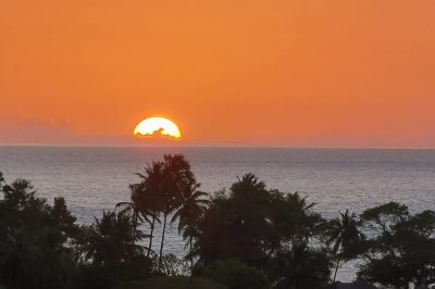 Coucher de soleil Coucher de soleil vu de l'hébergement "Bohème Carïb" Deshaies Guadeloupe